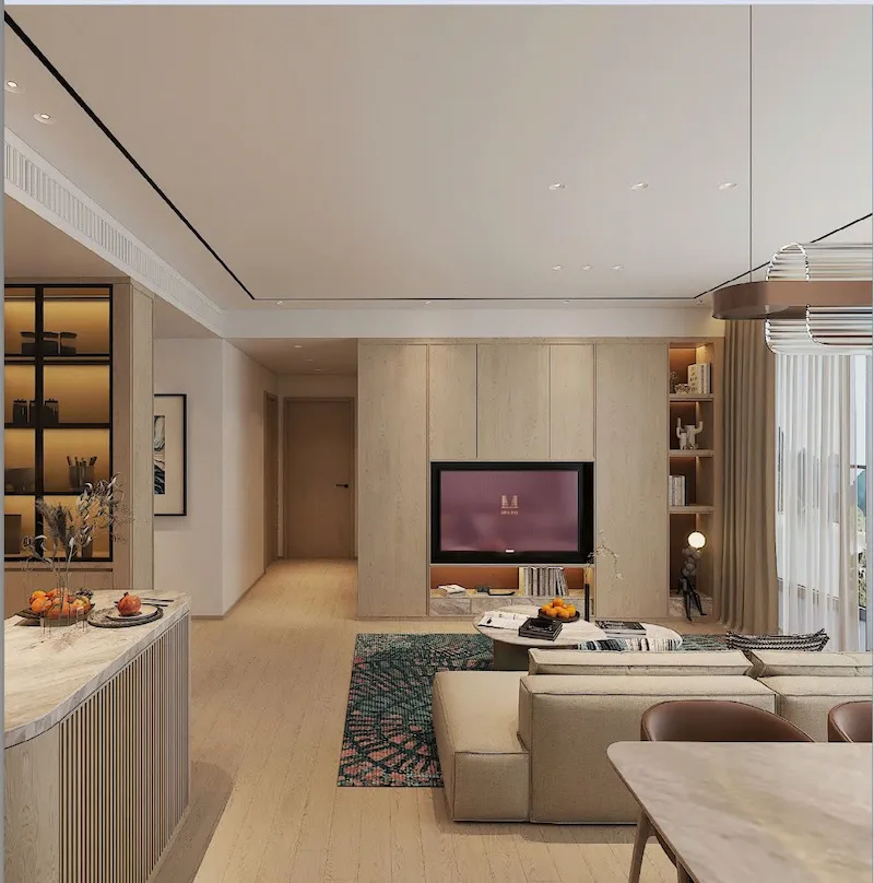 Phối cảnh căn hộ Aria Bay hiện đại